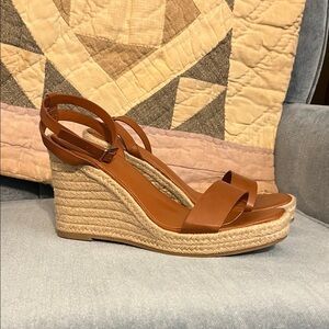 a new day Brown Espadrille Wedge Sandals